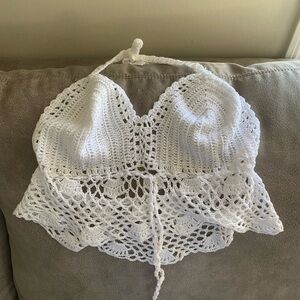 Handmade open back top